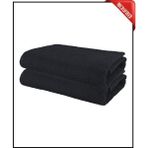 2 Adet Büyük Boy Mikrofiber 50 x 90 cm , Fitness Havlusu , Spor Havlusu , Boya Tutmaz Kuaför Havlusu - Siyah