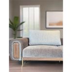 2 Adet Büyük Sırt Kırlent Kılıfı - Sırt Minder Yastık Kılıfı Fermuarlı - Kumaş Kılıfı Kutu Model Fifty Home - 65 x 55 cm - Gri