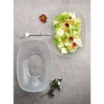 2 Adet Cam Kayık Tabak 20 cm Meze Sunum Kase