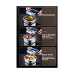 2 Adet Çelik 1250 ml Kilitli Yemek Meyve Et Buzdolabı Beslenme Saklama Kabı MT106 - 0 Siyah - Option-1