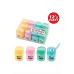 2 Adet Çift Hazneli Pastel Renk Kalemtraş P-6102