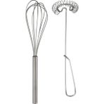 2 Adet Çırpıcı (Uzunluk 25 cm ve 26 Cm) Ikea 2'li Set Çırpıcı Paslanmaz Çelik Yaylı ve Normal Çırpıcı