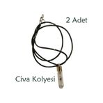 2 Adet Civa Kolyesi Mercury Quicksilver Hg