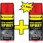 2 Adet Çok Güçlü Boya, Vernik ve Leke Sökücü Sprey 400 Ml.