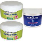 2 Adet Çörek Otu Kremi Büyük Xlboy 200 ml Green + 150 ml Kuyruk Yağı Kremi Painclass / Diz Dirsek Iskelet Sırt Bel ağrrlarina Masaj Seti - 2ye1