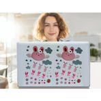 2 Adet Defter Sticker,laptop Sticker Tavşan Desenli Pvc 70X50X0,5CM