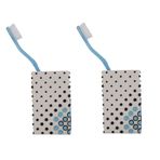 2 Adet Diş Fırçalık Ve Macunluk Puanlı Poliresin 6X6x10cm 200Ml Banyo Seti