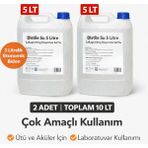 2 Adet Distile Su 5 Litre Toplam 10 Litre Saflaştırılmış Deiyonize Saf Su Çok Amaçlı Kullanım