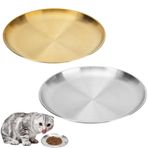 2 adet düz kedi kabı, kedi mama kabı, kedi mama kabı, kedi kasesi seti, kedi kabı, kedi kabı, yem istasyonu, kedi mama kabı, düz aksesuar