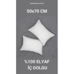 2 Adet Elyaf Kırlent İç Yastık 1. Kalite Ultra Dolgun Ve Yumuşak