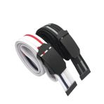 2 Adet Erkek Kemer Siyah ve Beyaz Tactical Palaska Tarzı 4 cm (140 cm)