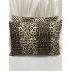 2 Adet Fermuarlı Yastık Kılıfı | 50X70 cm | %90 Pamuk - Siyah - Kahverengi