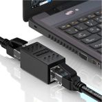 2 Adet Gigabit Destekli RJ45 Kablo Birleştirici Uzatıcı Cat5-Cat6-Cat7-Cat8-Uyumlu/lan Kablosu Birleştirici Ara Aparatı
