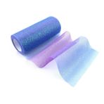 2 adet gökkuşağı parıltılı tül rulo, 15 cm x 10 Yard gökkuşağı tül rulo, tül bant, rulo, payetler, gelin, yay, etek, hediye paketi, düğün kutlaması, dekorasyon, kendin yap el işi