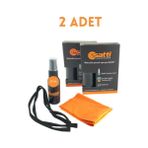 2 Adet Gözlük Temizleme Kiti, Gözlük Temizleme Spreyi, Mikrofiber Temizleme Mendili ve Gözlük Ipi