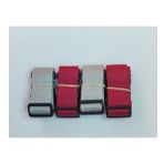 2 Adet Gri 2 Adet Bordo Valiz Kemeri 4 Cm Toplam 4 Adet