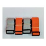 2 Adet Gri 2 Adet Turuncu Valiz Kemeri 4 Cm Toplam 4 Adet
