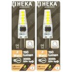 (2 Adet) Heka 2W (14W) 3000K (Sarı Işık) G4 Duylu Dim Edilebilir Led Kapsül Ampul