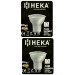 (2 Adet) Heka 6W (50W) 3000K (Sarı Işık) Gu10 Duylu Dim Edilebilir Led Spot Ampul