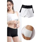 2 Adet Kadın Dikişsiz Görünmez İz Yapmaz Mini Şort Boxer Siyah Beyaz