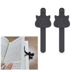 2 Adet Kadın Erkek için Otomatik Yer İmleri, Okuma için Manyetik Kitap İşaretleri, Kitap Severler için Kara Kedi Kitap İşaretleri, Öğretmen Arkadaşları için Harika Hediye