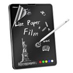 2 adet kağıt benzeri PET koruyucu folyo, Google Pixel tablet için, şeffaf çalışma masası folyosu, doğal kağıt hissi, hassas çizim ve yazma için