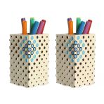 2 Adet Kalemlik Puanlı Model Ofis Gereci 6X6X10CM 200ML