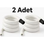 2 Adet Kendiliğinden Katlanan Spiral Tuvalet Hortumu & Taharet Matik - Hortum Matik Sistemli