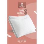 2 Adet Klimax Serisi Kılıflı Fermuarlı Klimali Antialerjik Silikon Elyaf Yastık 50x70cm 900 gr