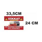 2 Adet Kör Nokta Yazısı 33X24 cm Tır Uyarı Etiketi - Tır Kör Nokta Etiketi