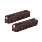 2 ADET Koyu Kahverengi 75 mm Menteşe - 75 mm PVC kapı-pencere mobilya menteşesi - Koyu kahve menteşe