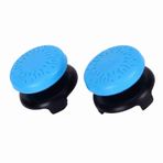 2 adet küçük çubuk silikon yumuşak tutuş çubuğu joystick kumandalı oyun padi anahtar kapağı (mavi)