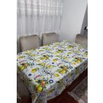 2 Adet Limon Portakal Desenli 3D Dikdörtgen Masa Örtüsü (160x200)