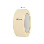 2 Adet Maskeleme Bandı Boya Bandı 36MM x 25M Kağıt Bant - Option-1 - 1 Adet