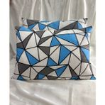 2 Adet Mavi PramitFermuarlı Yastık Kılıfı | 50X70 cm | %90 Pamuk - Donuk Mavi
