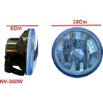2 Adet Metal Kasa Sis Lambasi Mavi Cam Beyaz Işık 12 Volt 10CM