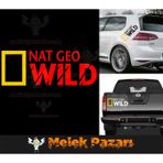 2 Adet Nat Geo Wıld Oto Sticker, Araba Stickerı