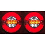 2 Adet Neon LED Stop Lamba 12-24 Volt 4 Fonksiyonlu 9 cm