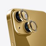 [2 Adet] NewPole iPhone 14 /iPhone 14 Plus için Kamera Lens Koruyucu, Metal 9H Temperli Cam Lens Kamera Koruyucu Apple iPhone 14 ve Apple iPhone 14 Plus Kamera Koruyucu [Çizilmez] (Gold)