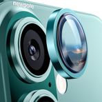 [2 Adet] NewPole iPhone 16 /iPhone 16 Plus için Kamera Safir Lens Koruyucu, Alüminyum 9H Temperli Cam Lens Kamera Koruyucu Apple iPhone 16 ve Apple iPhone 16 Plus Kamera Koruyucu
