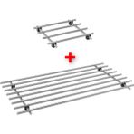 2 Adet Nihale 18X18 cm + 50X28 cm Ikea 2'li Set Tencere Tava Altlığı Metal Altlık Paslanmaz Çelik