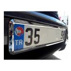 2 Adet Nikelajlı Plakalık Yeni Nesil Krom Plakalık 1 Takım 2 Adet