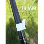 2 Adet Olta Kamış Kanca Tutucu Beyaz Klips Balıkçılık Emniyet Klipsi Olta İğne Sabitleyici Aparat (14Mm)