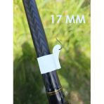 2 Adet Olta Kamış Kanca Tutucu Beyaz Klips Balıkçılık Emniyet Klipsi Olta İğne Sabitleyici Aparat (17Mm)