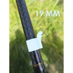 2 Adet Olta Kamış Kanca Tutucu Beyaz Klips Balıkçılık Emniyet Klipsi Olta İğne Sabitleyici Aparat (19Mm)