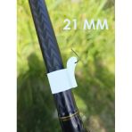 2 Adet Olta Kamış Kanca Tutucu Beyaz Klips Balıkçılık Emniyet Klipsi Olta İğne Sabitleyici Aparat (21Mm)