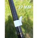 2 Adet Olta Kamış Kanca Tutucu Beyaz Klips Balıkçılık Emniyet Klipsi Olta İğne Sabitleyici Aparat (27Mm)