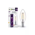 2 Adet Orbus Dim Edilir Led Filament Ampul B35 4 Watt 400Lm E14 Sarı Işık
