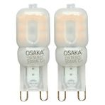 (2 Adet) Osaka 3W Sarı Işık (3000K) Buzlu Dim Edilebilir G9 Duylu Led Kapsül Ampul