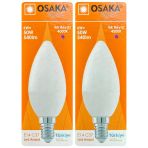 (2 Adet) Osaka 6W (50W) Günışığı (4000K) E14 Duylu (İnce Duy) Led Mum Ampul